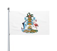 Drapeaux De Jardin Armoiries Des Bahamas Drapeau Fierté Durable Bannières Extérieure Imperméabiliser Drapeaus Décoratif Pour Fête Balcon Défilé 90X152CM