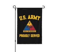 Drapeaux De Jardin Army 2Nd Armored Division Bannière Extérieure Coupe-Vent Et Étancheune Garden Flag Toutes Les Saisons Treer Drapeau Pour Jardinage Ferme Patio S