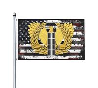 Drapeaux De Jardin Army Cw4 Chief Warrant Officer Usa American 90 Drapeau Extérieur Coupe-Vent Et Étancheune Treer Drapeau Pour Ferme Balcon Fête Jardinage 90X150 CM