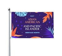Drapeaux De Jardin Asian American And Pacific Islander Heritage Month Drapeaus Décoratif Durable Drapeau Fierté Imperméabiliser Bannière Jardins Pour Fête Balcon Défilé 90X152CM