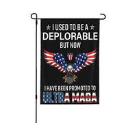Drapeaux De Jardin Avant, J'Étais Un Déplorable Décorations Pelouse Drapeaux Résiste Aux Intempéries Drapeau Extérieur Pour Balcon Fête Ferme 30X45Cm
