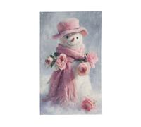 Drapeaux de jardin avec broderie florale dorée sur vigne rouge tourbillonnante - 9,1 x 1,5 m - Bannière de vœux avec œillets - Décoration d'intérieur ou d'extérieur