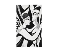 Drapeaux de jardin avec deux anges ailés, bannière de vœux de saison de 90 x 150 cm avec œillets, décorations de fête intérieures et extérieures pour la maison
