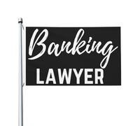 Drapeaux De Jardin Avocat En Droit Bancaire Grand Drapeau Lavable Personnalisés Bannière À Œillets, Pour Les Bureaux, Jardin, Les Défilés, 90x150cm