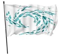 Drapeaux De Jardin Baleine Grand Drapeau Traditionnel Renforcé Avec Bannière, Pour Jardin, Les Bureaux, Les Défilés, 90x150cm