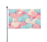 Drapeaux De Jardin Barbe À Papa Bannière Extérieure Garden Flag Premium Pour Balcon Fête Ferme 90X150 Cm