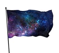 Drapeaux De Jardin Belle Galaxie Étoilée Décoratif Drapeaux Personnalisés Traditionnel Bannière À Œillets, Pour D'Intérieur, Les Défilés, Balcon, 90x150cm