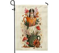 Drapeaux de jardin bernois de Thanksgiving de 30,5 x 45,7 cm double face pour l'extérieur, joli drapeau de Turquie avant de la cour, petits drapeaux de maison en toile de jute d'automne pour