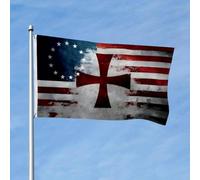 Drapeaux De Jardin Betsy Ross Chevalier Templier Croisé Saint Georges Bannière Extérieure Résiste Aux Intempéries Treer Drapeau Toutes Les Saisons Drapeau Extérieur Pour Jardinage Balcon Fête M