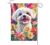 Drapeaux De Jardin Bienvenue Aux Amoureux Des Chiens ! Drapeau Fierté Couleurs Vives Drapeaus Décoratif Résistant Bannière Jardins Pour Célébrations Balcon Défilé 30X45CM