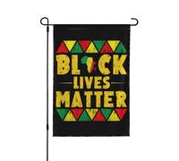 Drapeaux De Jardin Black Lives Matter Mois De L'Histoire Des Noirs Drapeau Fierté Résistant Drapeaus Décoratif Durable Bannières Extérieure Pour Festivals Fête Défilé 90X150Cm