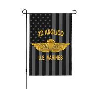 Drapeaux De Jardin Black Us 2Nd Anglico Toutes Les Saisons Treer Drapeau Coupe-Vent Et Étancheune Drapeau Extérieur Pour Jardinage Balcon Fête S