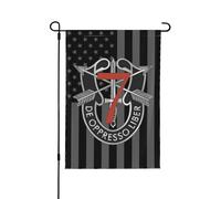 Drapeaux De Jardin Black Us 7Th Special Forces Group Crest Premium Pelouse Drapeaux Résiste Aux Intempéries Drapeau Extérieur Pour Célébrations Patio M