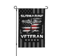 Drapeaux De Jardin Black Us Vintage Submarine Veteran American Premium Pelouse Drapeaux Résiste Aux Intempéries Bannière Extérieure Pour Balcon Fête Ferme M