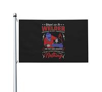 Drapeaux De Jardin Blessed Are The Welder Fabricators Drapeau Fierté Durable Drapeaus Décoratif Résistant Bannière Jardins Pour Défilé Fête Balcon 90X152CM