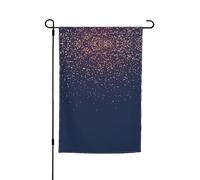 Drapeaux de jardin bleu marine ciel et étoiles imprimés 30,5 x 45,7 cm double face, décoration saisonnière pour la maison, l'extérieur, les vacances, toutes les saisons