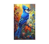 Drapeaux de jardin Blue Bird - 9,5 x 1,5 m - Bannière de vœux avec œillets - Décoration d'intérieur ou d'extérieur