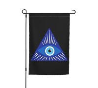 Drapeaux De Jardin Blue Greek Evil Eye Premium Treer Drapeau Toutes Les Saisons Drapeau Extérieur Pour Balcon Fête Jardinage S