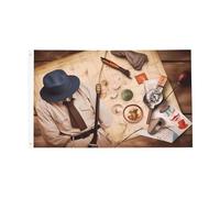 Drapeaux De Jardin Bonne Fête Des Pères Grand Drapeau Renforcé Avec Imprimé Bannière À Œillets, Pour Les Défilés, D'Intérieur, Les Bureaux, 90X150Cm