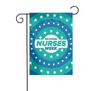 Drapeaux De Jardin Bonne Journée De La Semaine Des Infirmières Bannières Extérieure Imperméabiliser Drapeaus Décoratif Couleurs Vives Drapeau Fierté Pour Fête Festivals Balcon 30X45CM