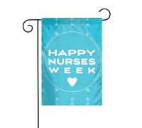 Drapeaux De Jardin Bonne Semaine D'Appréciation Des Infirmières Drapeau Fierté Imperméabiliser Drapeaus Décoratif Résistant Bannières Extérieure Pour Fête Défilé Festivals 30X45CM