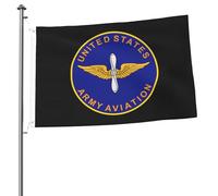 Drapeaux De Jardin Branch Insignia Of The United States Army Aviation Branch Décorations Bannière Extérieure Toutes Les Saisons Treer Drapeau Pour Jardinage Célébrations Ferme 90X150 Cm