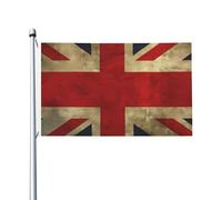 Drapeaux De Jardin Britannique Pelouse Drapeaux Premium Bannière Extérieure Coupe-Vent Et Étancheune Pour Balcon Fête Célébrations Patio 90X150Cm