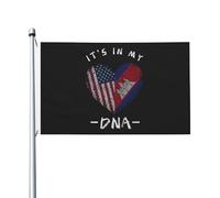 Drapeaux De Jardin Cambodge C'Est Dans Mon Adn Cambodgien Usa Drapeau Fierté Couleurs Vives Drapeaus Décoratif Decoration Bannières Extérieure Pour Festivals Défilé Balcon 90X152CM