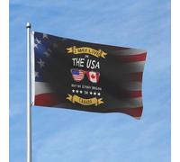 Drapeaux De Jardin Canada, Amérique, États-Unis, Racines Canadiennes Toutes Les Saisons Treer Drapeau Coupe-Vent Et Étancheune Drapeau Extérieur Pour Ferme Balcon Fête Célébrations 90X150Cm