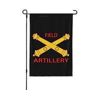 Drapeaux De Jardin Canons Croisés D'Artillerie De Campagne Bannières Extérieure Imperméabiliser Bannière Jardins Couleurs Vives Drapeaus Décoratif Pour Fête Festivals Défilé 30X45CM