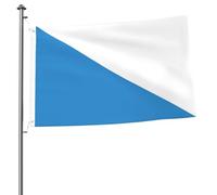 Drapeaux De Jardin Canton De Zurich Durable Bannière Amusant Drapeaux De Cour Pour Intérieur Porche Balcon 3X5 Ft