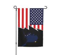 Drapeaux De Jardin Carte Topographique De L'Alaska Et De L'Amérique Décorations Pelouse Drapeaux Résiste Aux Intempéries Treer Drapeau Pour Ferme Patio 30X45Cm