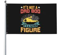 Drapeaux De Jardin Ce N'Est Pas Un Corps De Papa, C'Est Une Figure Paternelle Drapeau Paysage Traditionnel Décoration Bannière, Pour Balcon, D'Intérieur, Les Bureaux, 90x150cm