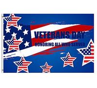 Drapeaux De Jardin Celebrate Veterans Day Honoring All Who Served American Star Patriotic Pelouse Drapeaux Décorations Treer Drapeau Pour Balcon Fête Jardinage Patio 90X150 CM