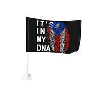 Drapeaux De Jardin C'Est Dans Mon Adn Porto Rico Bannière Jardins Decoration Bannières Extérieure Imperméabiliser Drapeaus Décoratif Pour Balcon Défilé Fête 90X150Cm