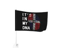 Drapeaux De Jardin C'Est Dans Mon Adn, République Dominicaine Drapeau Fierté Imperméabiliser Bannière Jardins Résistant Drapeaus Décoratif Pour Fête Balcon Défilé 90X150Cm