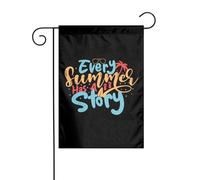 Drapeaux De Jardin Chaque Été A Son Histoire Décorations Garden Flag Premium Pelouse Drapeaux Pour Célébrations Balcon Fête 30X45Cm