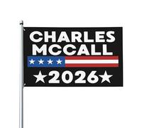 Drapeaux De Jardin Charles Mccall Candidat Au Poste De Gouverneur De L'Oklahoma En 2026 Drapeau Fierté Imperméabiliser Bannière Jardins Decoration Drapeaus Décoratif Pour Fête Défilé 90X150CM