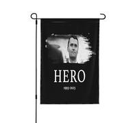 Drapeaux de jardin Charlie Kirk Is A Hero 12"x18" Bannière double face sans mât