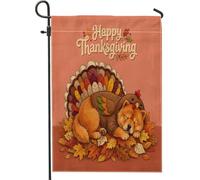 Drapeaux de jardin Chow Chow Chow pour l'automne, Thanksgiving, 30,5 x 45,7 cm, double face pour l'extérieur, l'automne, la Turquie, les drapeaux verticaux standard en toile pour maison, vacances