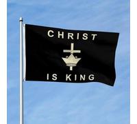 Drapeaux De Jardin Christ Est Roi Christianisme Treer Drapeau Toutes Les Saisons Bannière Extérieure Décorations Drapeau Extérieur Pour Ferme Célébrations S