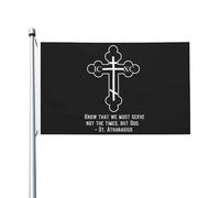 Drapeaux De Jardin Christianisme Orthodoxe Bannière Extérieure Toutes Les Saisons Garden Flag Décorations Pour Balcon Fête Célébrations Patio 90X150Cm