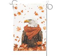 Drapeaux De Jardin Chute Amusante D'Un À Tête Blanche Drapeaus Décoratif Durable Drapeau Fierté Résistant Bannières Extérieure Pour Célébrations Balcon Festivals 30X45CM