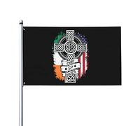 Drapeaux De Jardin Citation « Cool Ireland Forever » Drapeau Fierté Decoration Drapeaus Décoratif Résistant Bannières Extérieure Pour Défilé Festivals Balcon 90X152CM