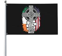 Drapeaux De Jardin Citation « Cool Ireland Forever » Drapeau Fierté Durable Drapeaus Décoratif Imperméabiliser Bannière Jardins Pour Fête Balcon Défilé 90X152CM