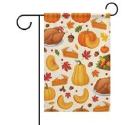 Drapeaux de Jardin Citrouille turque Bannière 12x18 Inch | Double Face Drapeau Suspendre Bannière décorative pour D'Intérieur Maison Intérieur