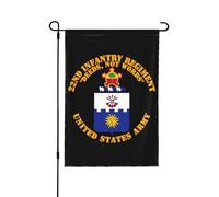 Drapeaux De Jardin Coa 22Nd Infantry Regiment Deed Not Words Treer Drapeau Premium Garden Flag Toutes Les Saisons Pelouse Drapeaux Pour Ferme Célébrations Jardinage M