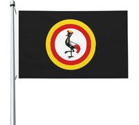 Drapeaux De Jardin Cocarde De Type Ougandais Drapeau Pirate Couleurs Vives Décoration Bannière À Œillets, Pour Balcon, Les Défilés, D'Intérieur, 90x150cm