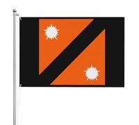 Drapeaux De Jardin Commandant Des Garde-Côtes Turcs Drapeaux Décoratifs D'Extérieur Couleurs Vives Bannière De Jardin Pour Extérieurs Cour Décoration 90X150 Cm