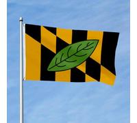 Drapeaux De Jardin Comté De Calvert, Maryland, Feuilles Vertes Bannière Extérieure Décorations Treer Drapeau Résiste Aux Intempéries Pelouse Drapeaux Pour Patio Célébrations M